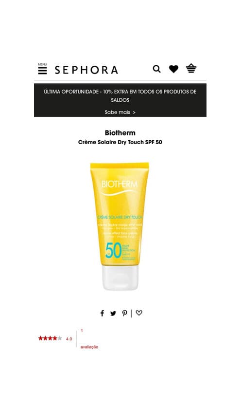 Producto Sunscreen