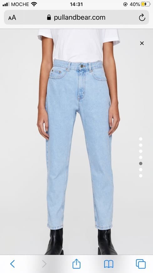 Fashion Mom jeans claras