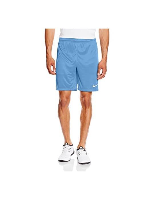 Fitness Nike Park II Knit Short NB Pantalón corto, Hombre, Azul/Blanco