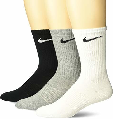 Producto Nike 3PPK Cushion Quarter, Calcetines unisex, paquete de 3 unidades,  Gris