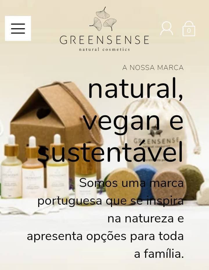 Product GREENSENSE natural cosmetics - Home