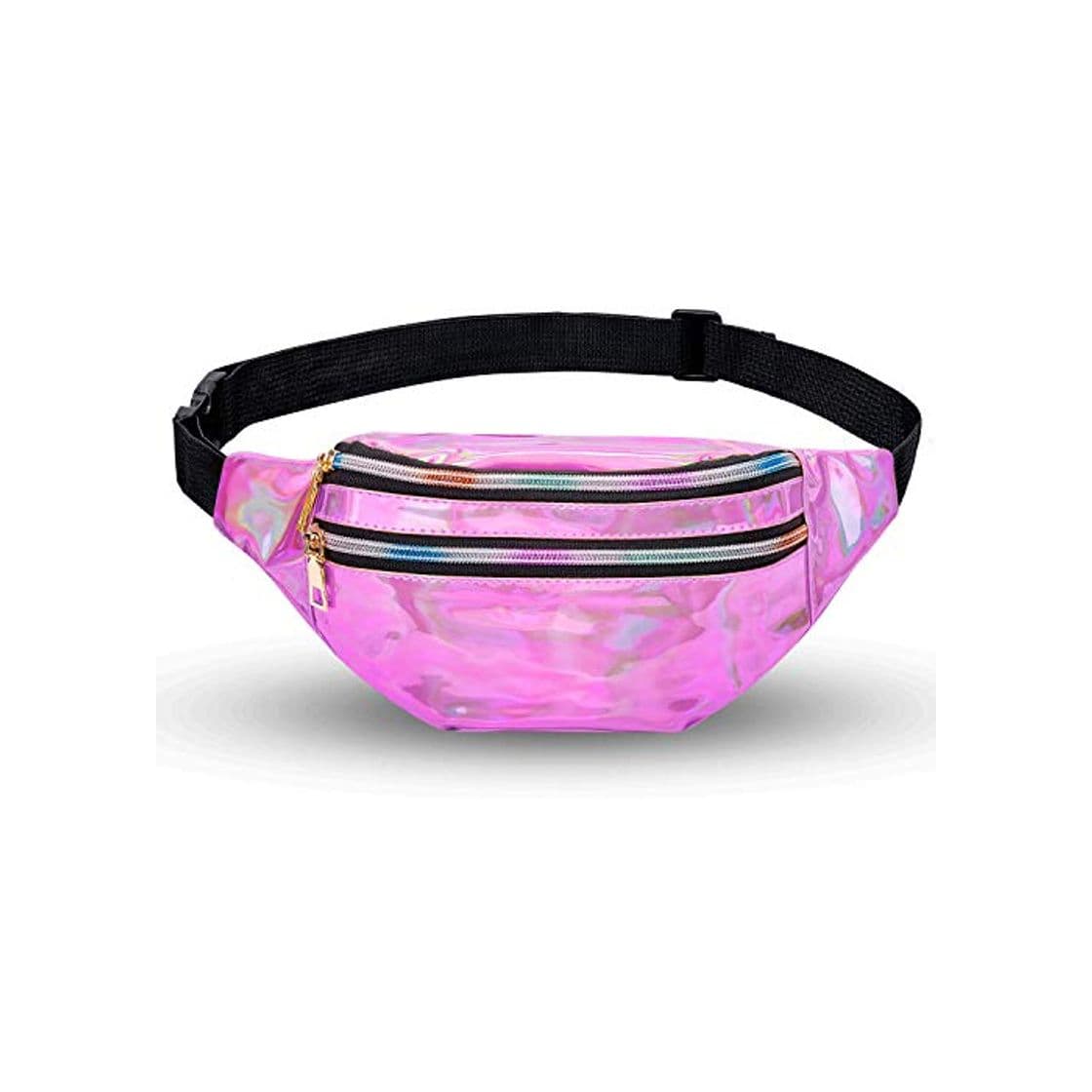 Fashion LIVACASA Riñoneras Mujeres Running Impermeables Riñoneras Deportivas de Marcha Running Bolsa de Cintura Bandorela Brillante para Correr Cicismo Paseo Unisex Rosa