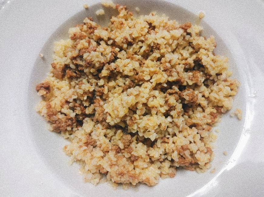 Fashion Bulgur c/ carne picada ✨