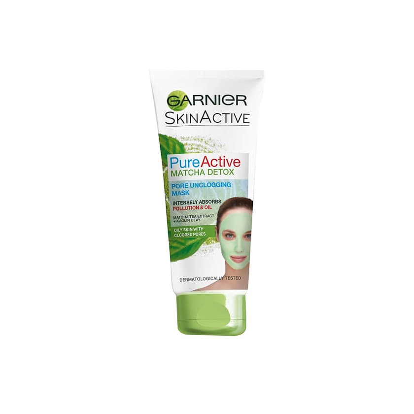 Producto Garnier Pure Active máscara Gel Matcha Detox