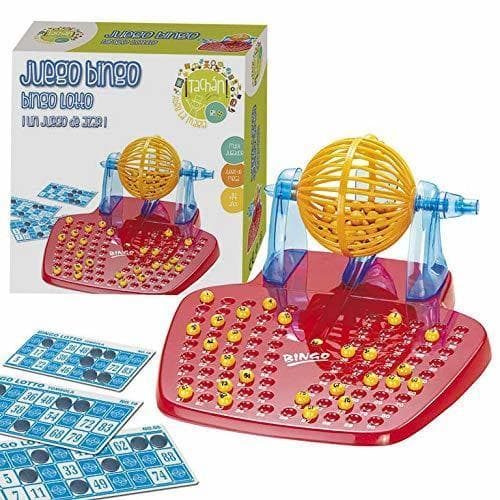 Product Tachan- Juego Bingo Lotto, Color Rojo/Amarillo/Azul