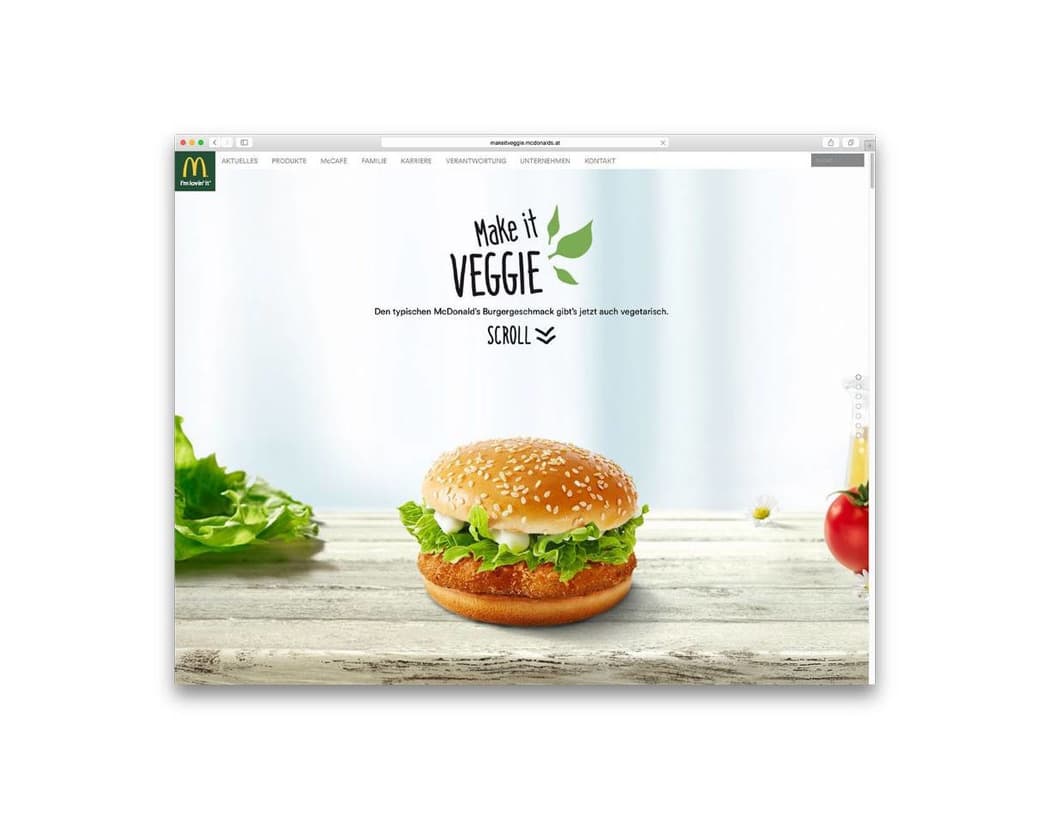 Product Mc Donald's Veggie Burguer