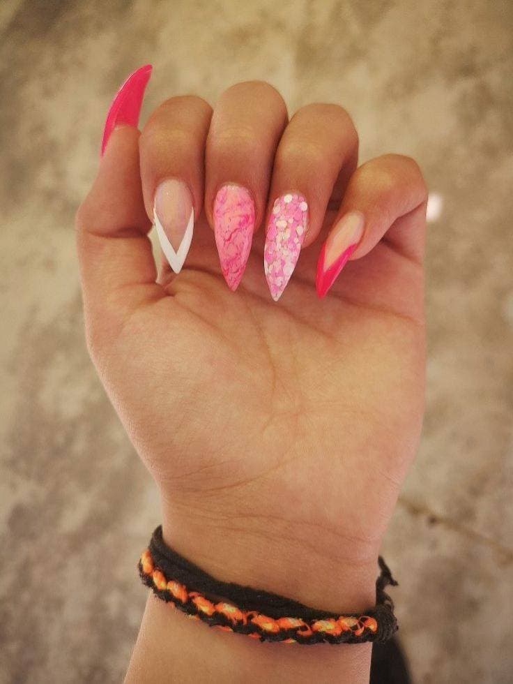 Fashion Pink nails 