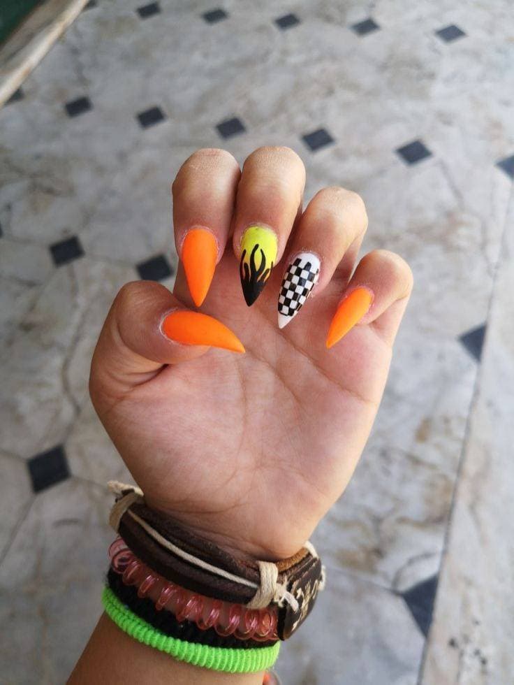 Fashion Orange nails 