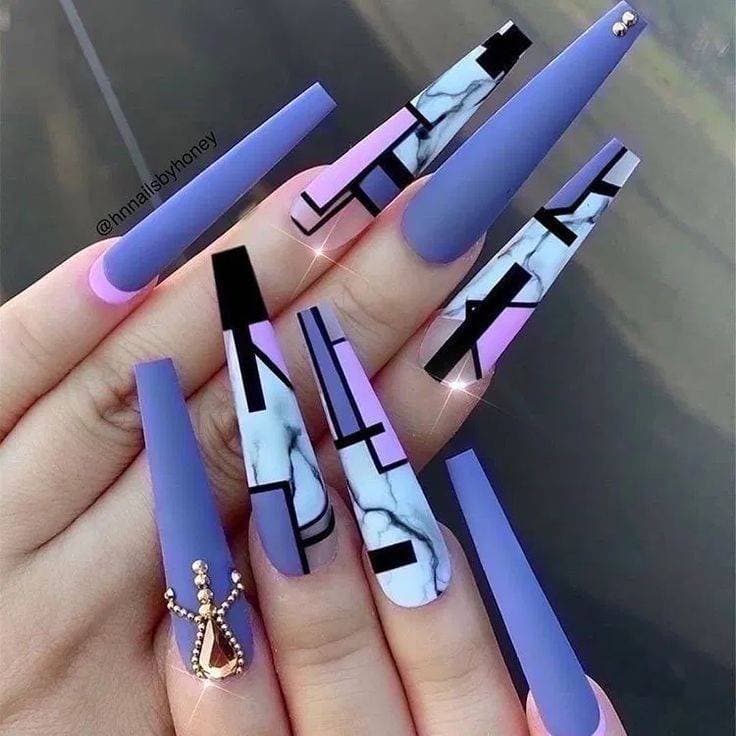 Fashion Purple nails 