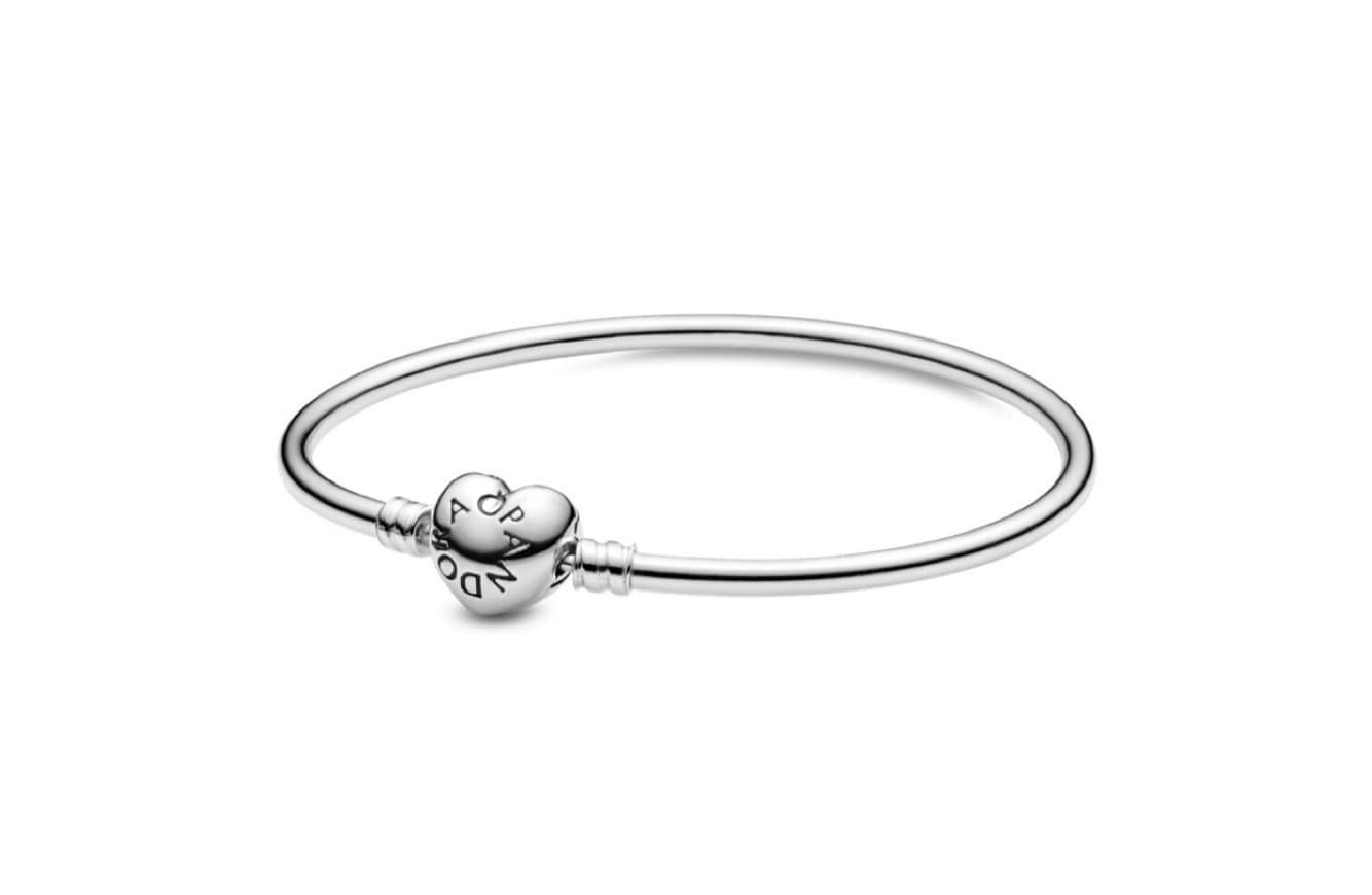 Moda Bangle com Fecho Coração