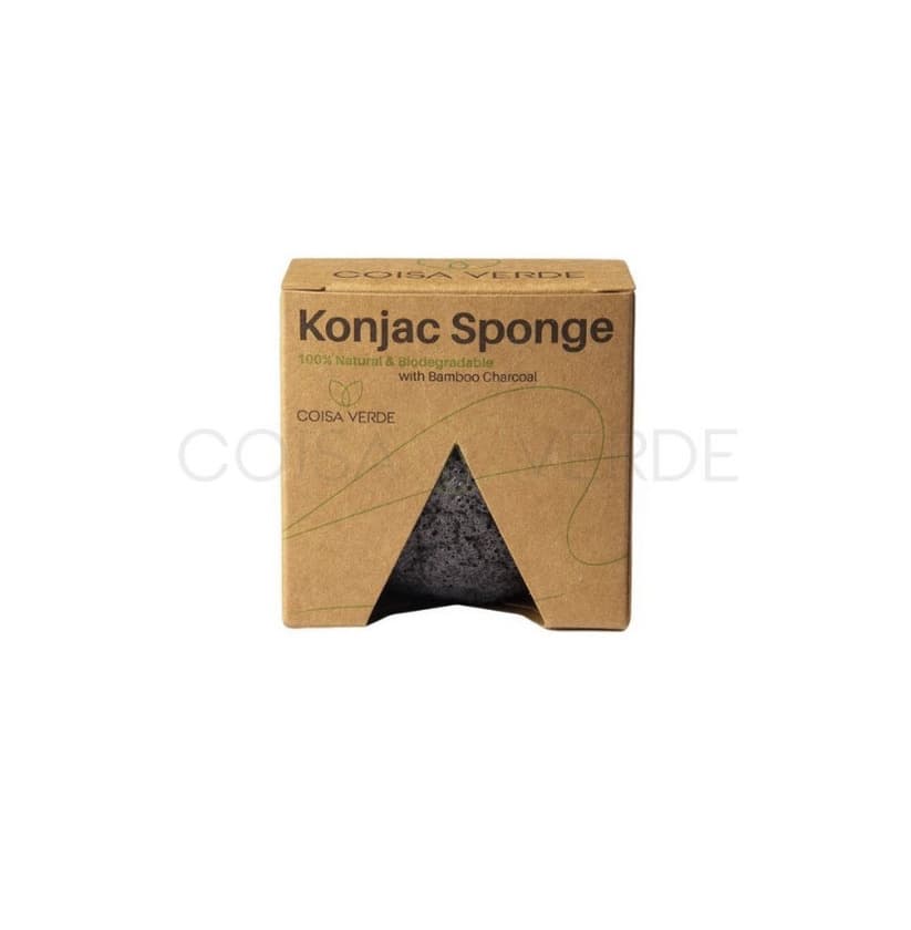 Product Esponja de Konjac vegana para rosto e corpo 