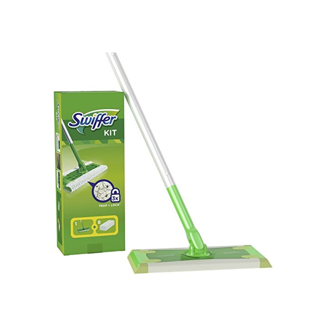 Belleza Swiffer Mopa Kit De Inicio Con 1 Mango Y 8 Paños Secos