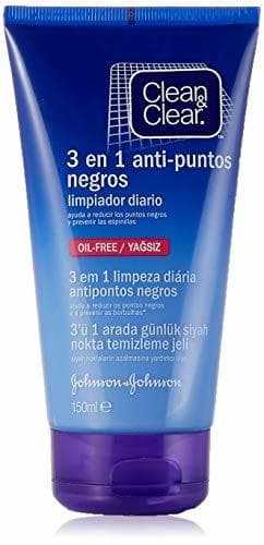 Beauty Clean&Clear - Gel Limpiador Diario 3 en 1 anti-puntos negros