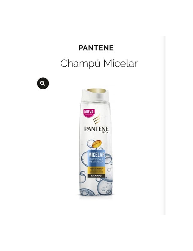 Product Champú Agua Micelar