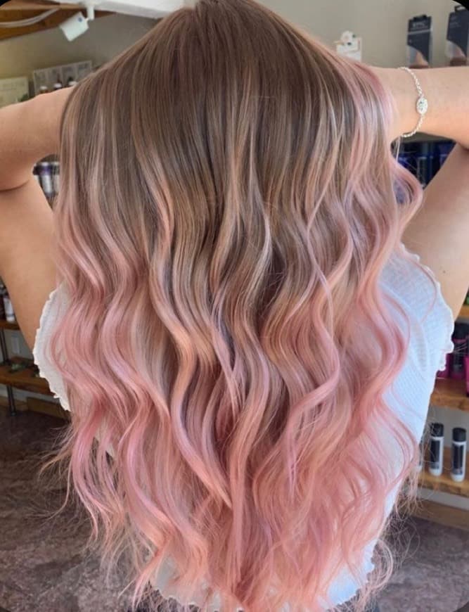 Moda Cabelo Rosa Pastel 