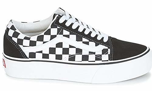 Moda Vans Old Skool Platform Calzado Checkerboard