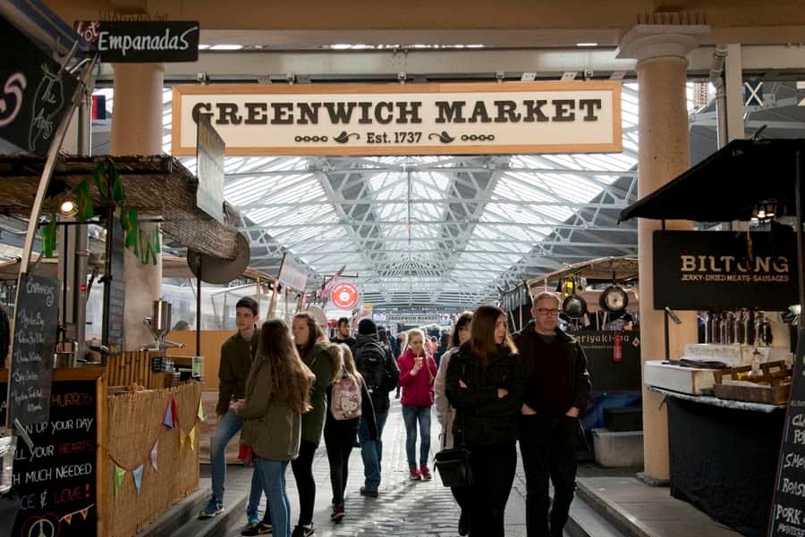 Restaurants Greenwich Market