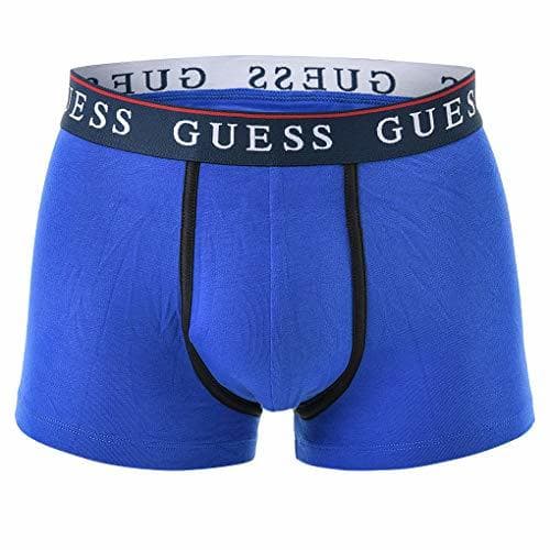 Moda Guess Hombres Boxer Shorts, Paquete de 3 - Trunks, Algodón Stretch, azul/rojo