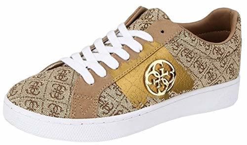 Moda Guess Reima Beibr Gold Logo Womens Trainers Shoes