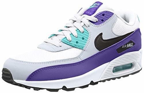 Fashion Nike Air MAX 90 Leather, Zapatillas de Gimnasia para Hombre, Blanco