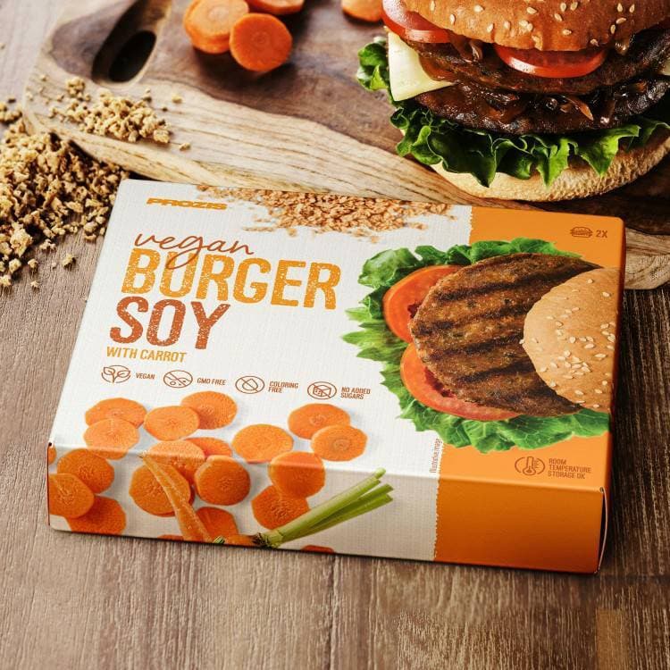 Producto Prozis Vegan Burger Soy with Carrot 