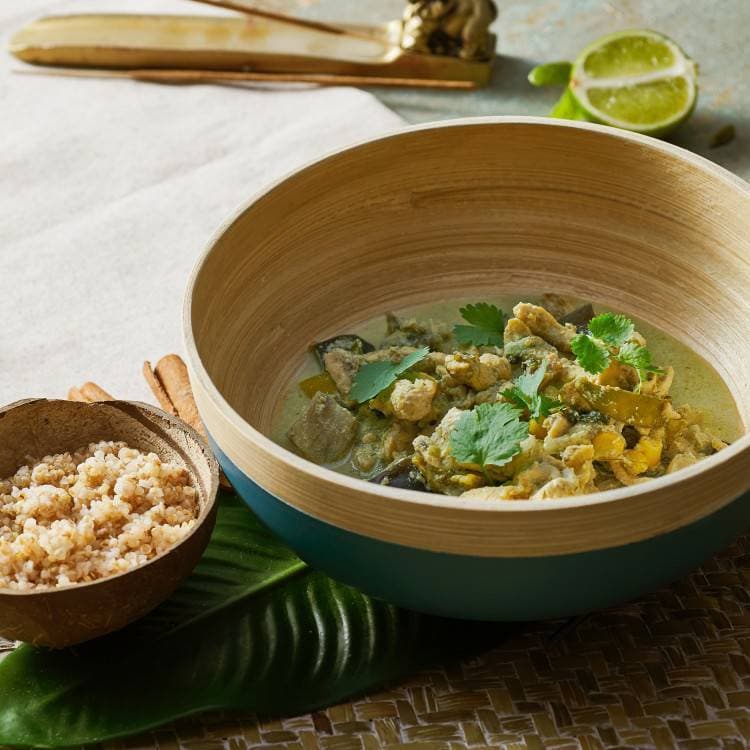 Producto Prozis Thai Authentic Green Chicken Curry with Quinoa & Bulg