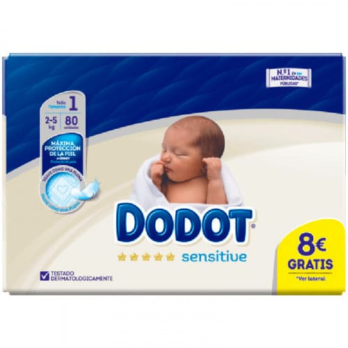 Producto Dodot Sensitive Tamanho1 2-5 kg