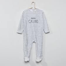 Product Pijama em veludo '' Menino 0-36 meses - CINZA - Kiabi -