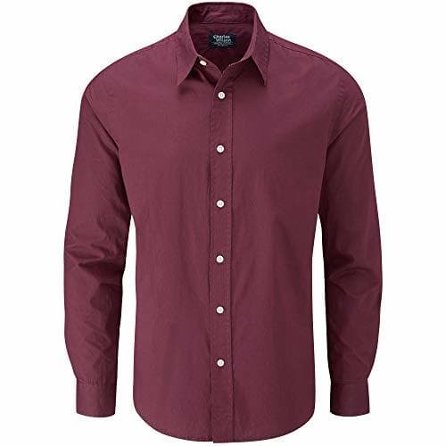 Fashion Charles Wilson Camisa Manga Larga Popelina Lisa para Hombre