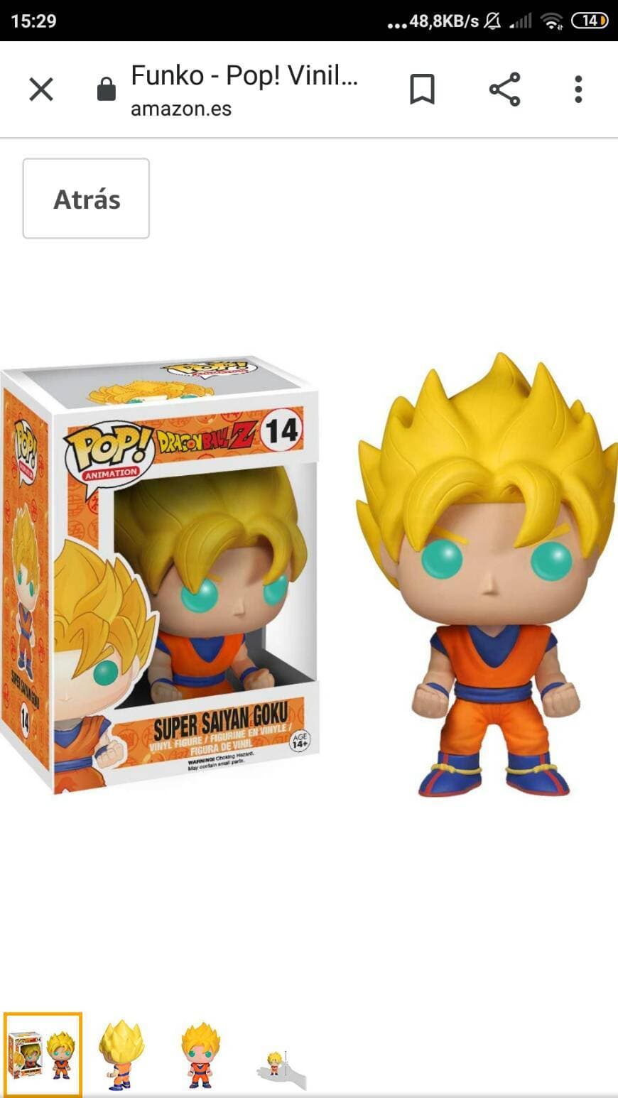 Product Funkopop Goku Super Saiyan