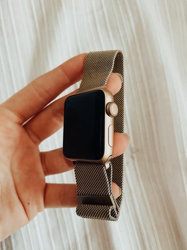 Fashion Bracelete dourada Apple Watch 