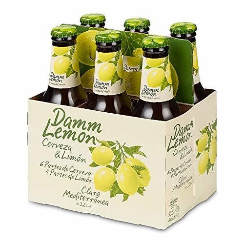 Producto Damm Lemon Cerveza Clara Mediterránea - Pack de 6 x 25 cl,