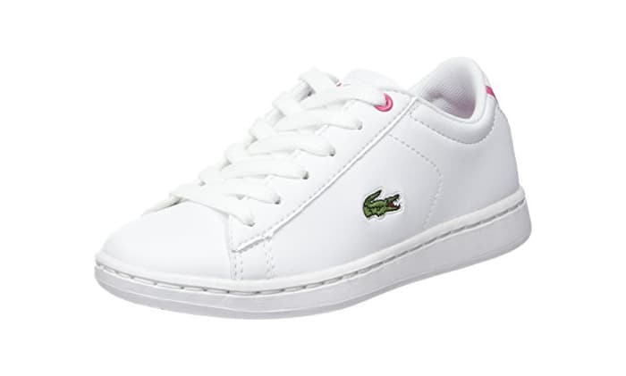 Moda Lacoste Sport Carnaby EVO Bl 1, Entrenadores Bajos Unisex Niños, Blanco