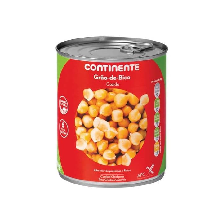 Product Grão de Bico
Continente
emb. 830 gr