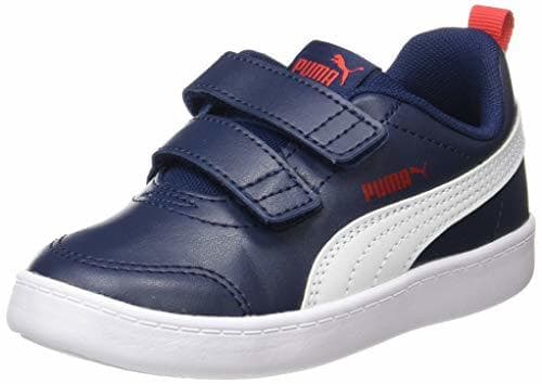 Lugar PUMA Courtflex V2 V Inf, Zapatillas Unisex Niños, Azul