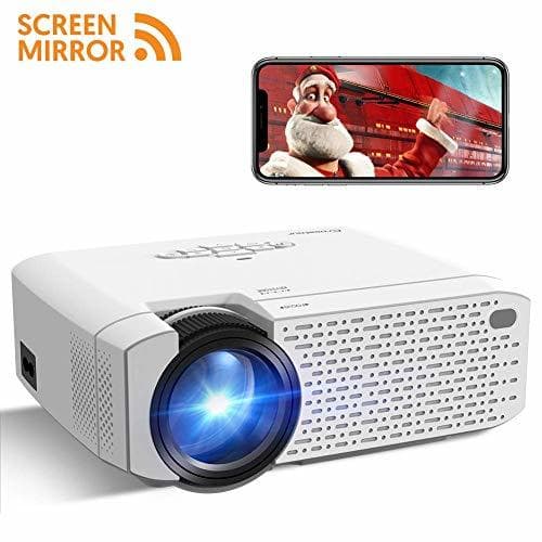 Electrónica Mini Proyector Portátil Crosstour Soporte Full HD 1080P Inalámbrico Wi-Fi Vídeoproyector