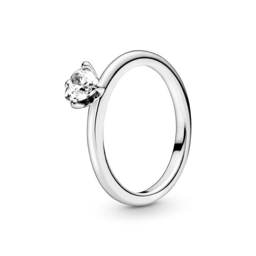 Fashion Pandora - Anel Clear Heart Solitaire 