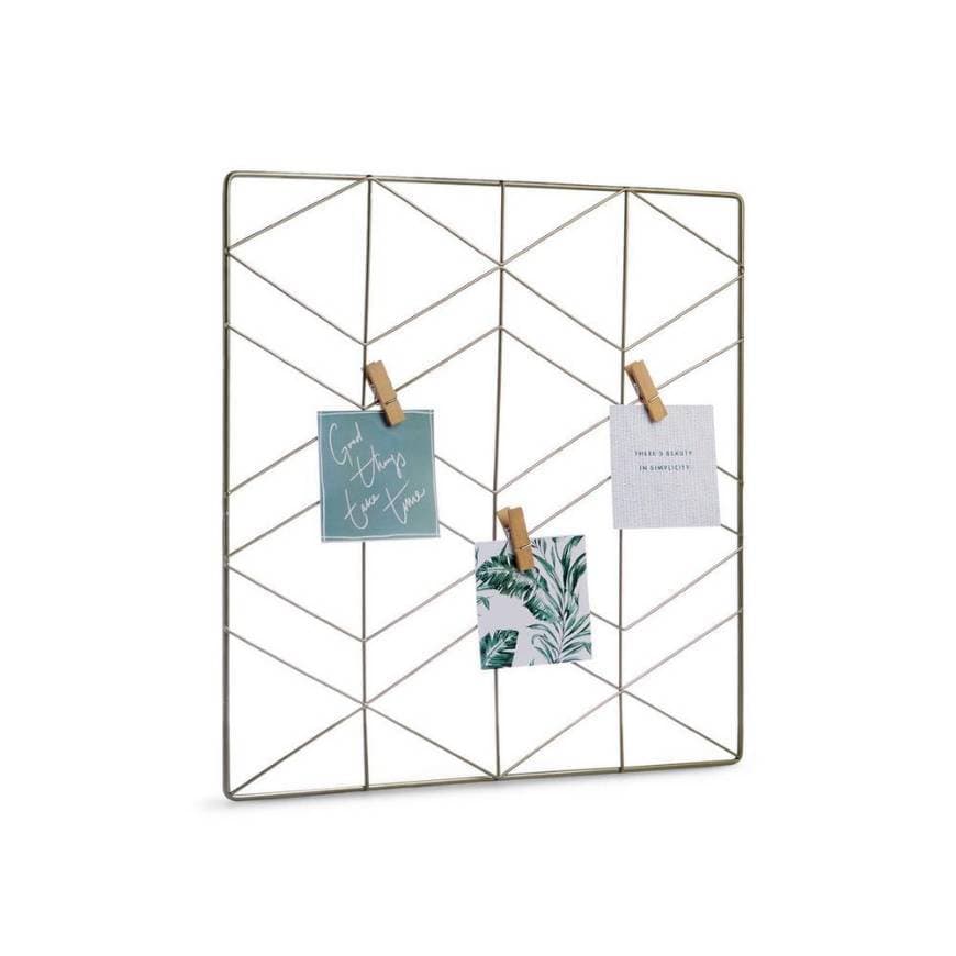 Fashion Quadro de arame dourado