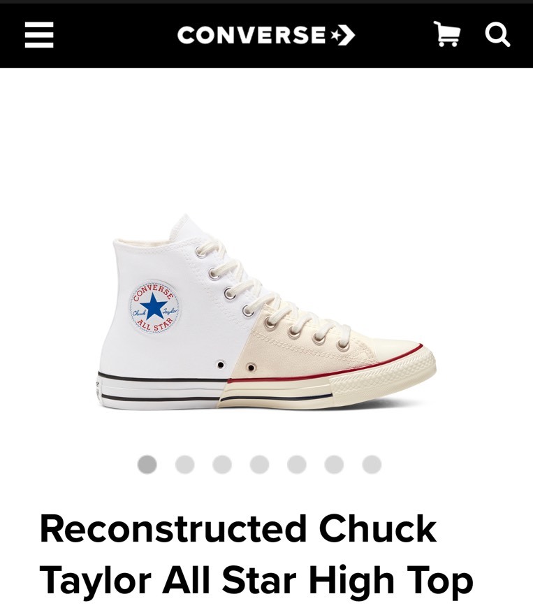 Producto Reconstrutected Converse 