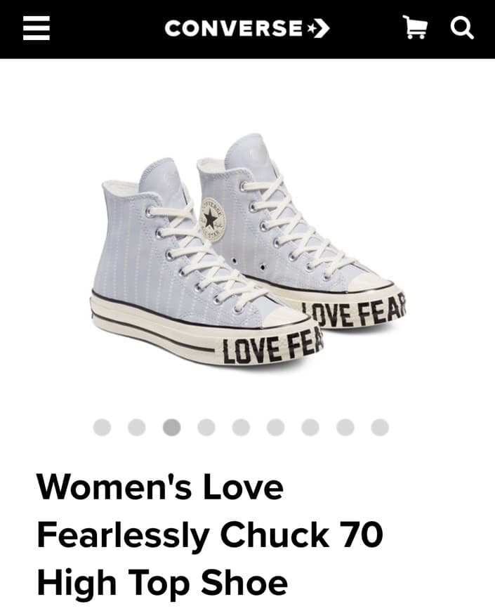 Producto Women's Love Fearlessly Chuck 70 High Top Shoe