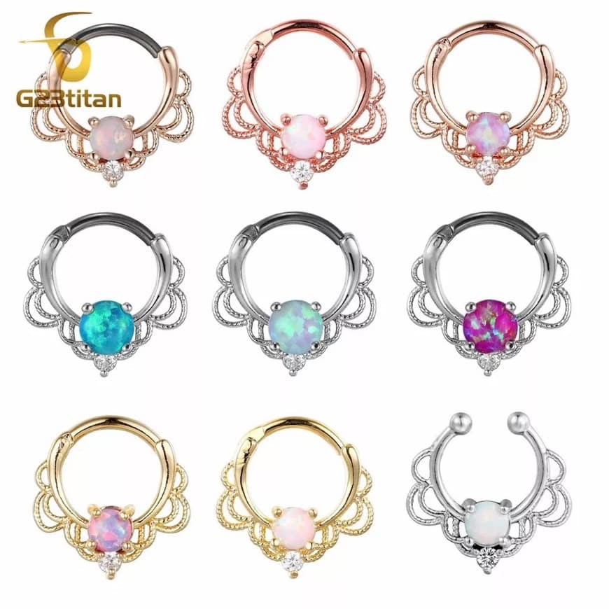 Producto Septum Piercing Pedra Cristal