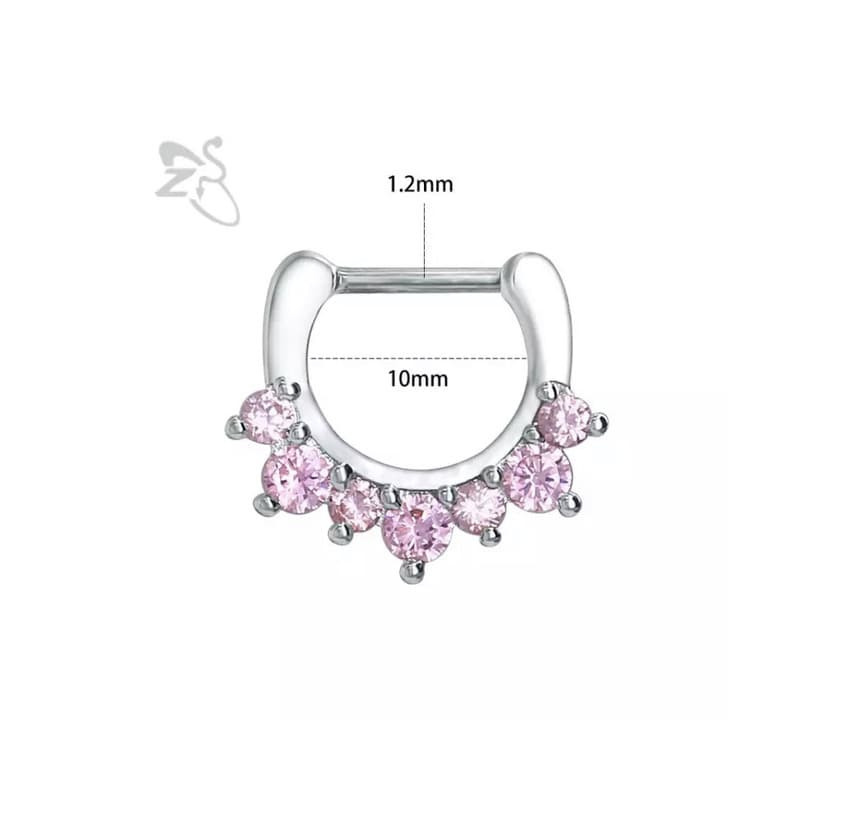 Producto Septum Piercing Pink Crystal