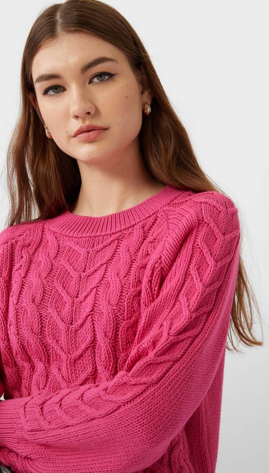 Product Sweater curta Rosa Stradivarius 