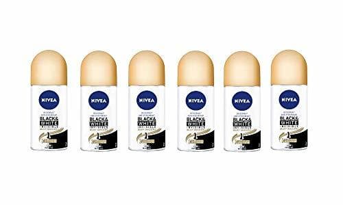 Product NIVEA Desodorante Roll-on Black & White Invisible Silky Smooth - Paquete de