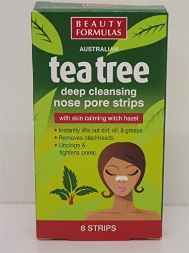 Beauty 4 x Boxes of Tea Tree Cleansing Nose Pore Strips for Blackheads