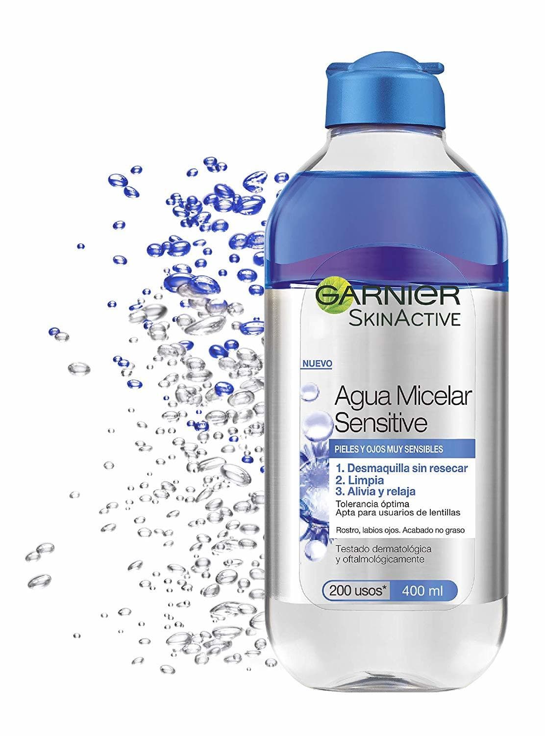 Belleza Garnier Skin Active Agua Micelar Sensitive para Pieles y Ojos Muy Sensibles,