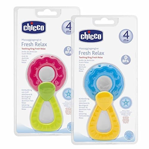 Producto Chicco Fresh Relax - Mordedores de silicona con asa que masajea las