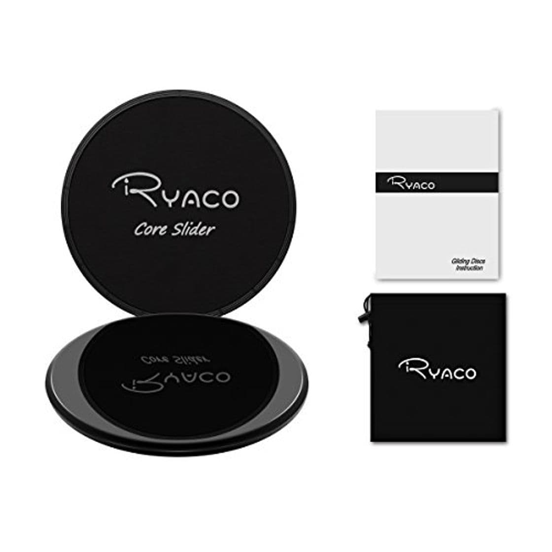 Product Ryaco 2X Discos Deslizantes para Fitness Abdominales con Bolsa de Transporte –Discos