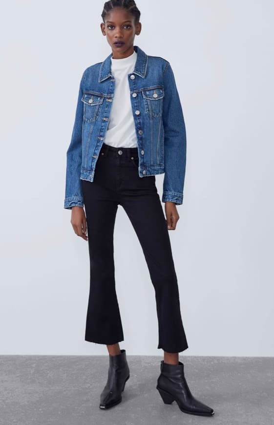 Product Cropped Flare Mid-Rise Jeans