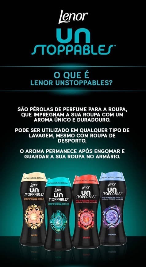 Product Lenor- Pérolas de Perfume Unstoppables